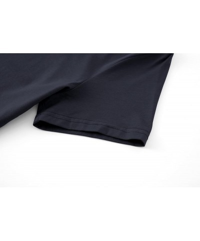 Lightweight Crop Tops Slim Fit Stretchy Workout Shirts for Women Blue,navy $11.25 T-Shirts
