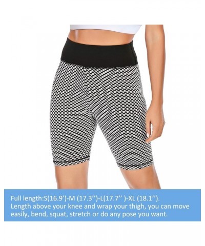 Yoga Shorts for Women High Waist Butt Scrunch Booty Spandex Gym Workout Running Biker Shorts Black1 $9.29 Activewear