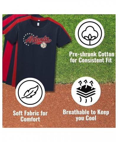 Men's & Women's Short Sleeve Baseball Shirt Detroit -Navy $14.33 T-Shirts