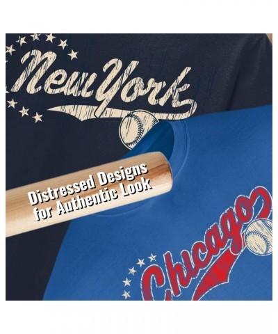 Men's & Women's Short Sleeve Baseball Shirt Detroit -Navy $14.33 T-Shirts