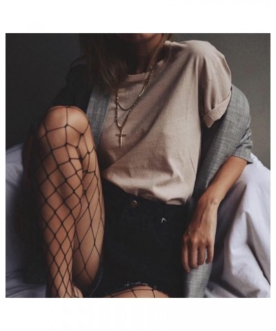 Women Patterend Fishnet Tights High Waist Fashion Stockings Pantyhose for Party, 2 Pairs Mixed $8.39 Socks