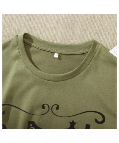 Women's Sewing Lovers T Shirt Sewciopath Graphic Tee Funny Sew Machine Top Round Neck Short Sleeve Casual Shirts Armygreen $8...
