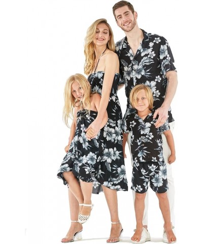 Matchable Family Hawaiian Luau Men Women Girl Boy Clothes in Midnight Bloom Women Women Ligth Jacket $13.50 Tops