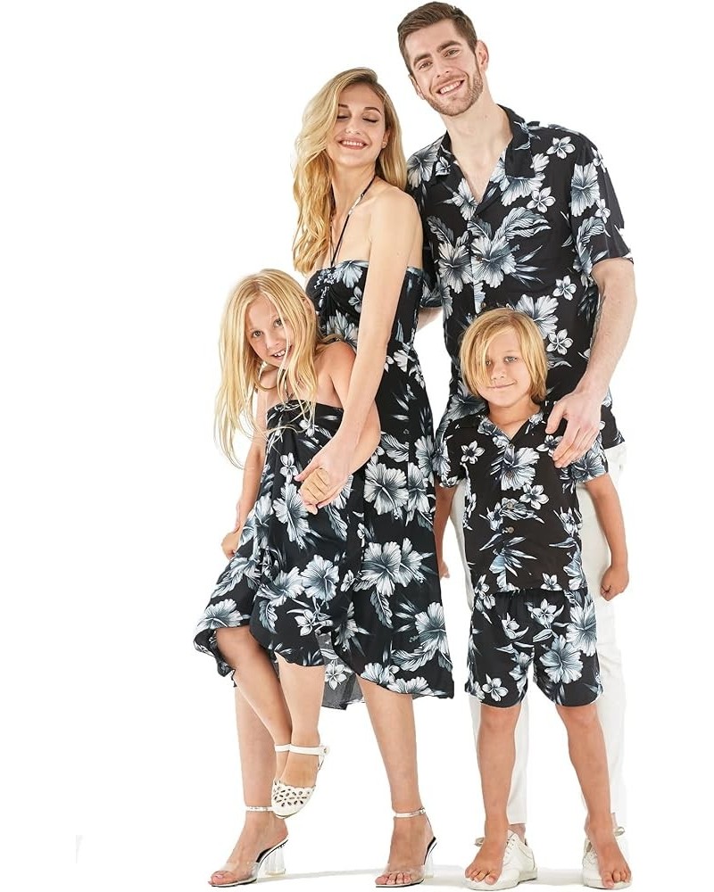 Matchable Family Hawaiian Luau Men Women Girl Boy Clothes in Midnight Bloom Women Women Ligth Jacket $13.50 Tops