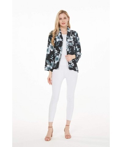 Matchable Family Hawaiian Luau Men Women Girl Boy Clothes in Midnight Bloom Women Women Ligth Jacket $13.50 Tops