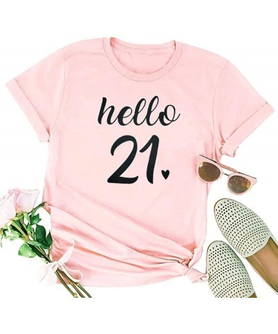 Women 21st Birthday Shirt Twenty First Birthday Tshirt 21 Birthday Party Shirt Final Legal T Shirt Pink-1 $14.99 T-Shirts