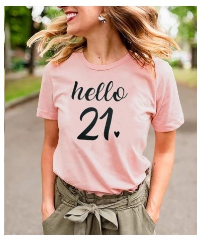 Women 21st Birthday Shirt Twenty First Birthday Tshirt 21 Birthday Party Shirt Final Legal T Shirt Pink-1 $14.99 T-Shirts