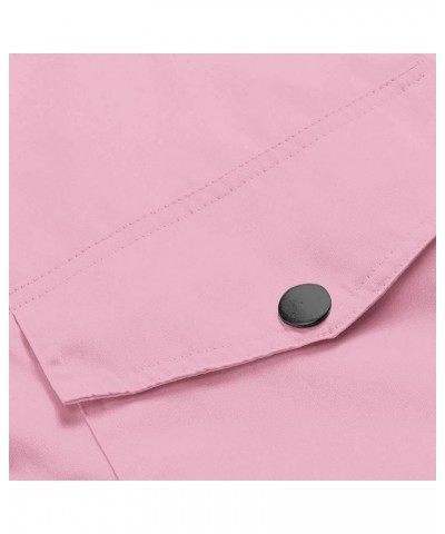 Rain Coats for Women Plus Size Warm Winter 2022 Trench Coat Lightweight Waterproof Jackets Zip-Up Hooded Outdoor 09pink $11.9...