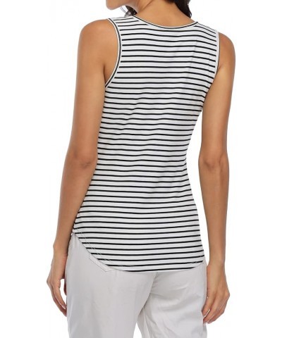 Shelf Bra Tank Tops Racerback Workout Tops Yoga Shirt Women's Cotton Undershirt 2 Pack No Bra - 1 Pack - Short - Stripe $11.4...