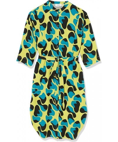 Women's Adeline Waist Tie Shirt Dress Citronelle Cell Print $13.16 Dresses
