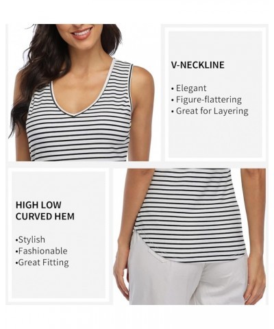 Shelf Bra Tank Tops Racerback Workout Tops Yoga Shirt Women's Cotton Undershirt 2 Pack No Bra - 1 Pack - Short - Stripe $11.4...