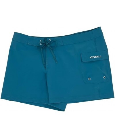 Women's Standard Saltwater Solid Stretch 5" Boardshorts Blue Moon | South Pacific 5 $26.97 Swimsuits