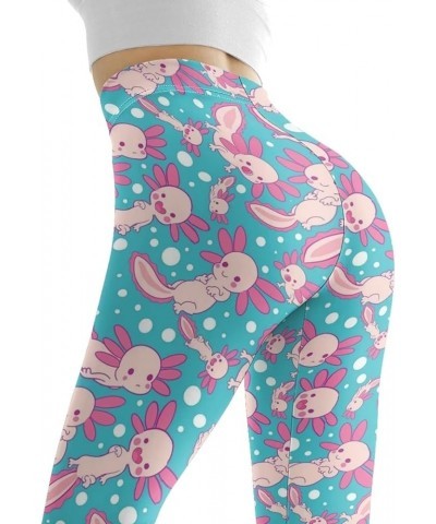 Women Yoga Pants Tummy Control Workout Leggings Stretch Fitness Tights Butt Lifting Axolotl $11.20 Leggings