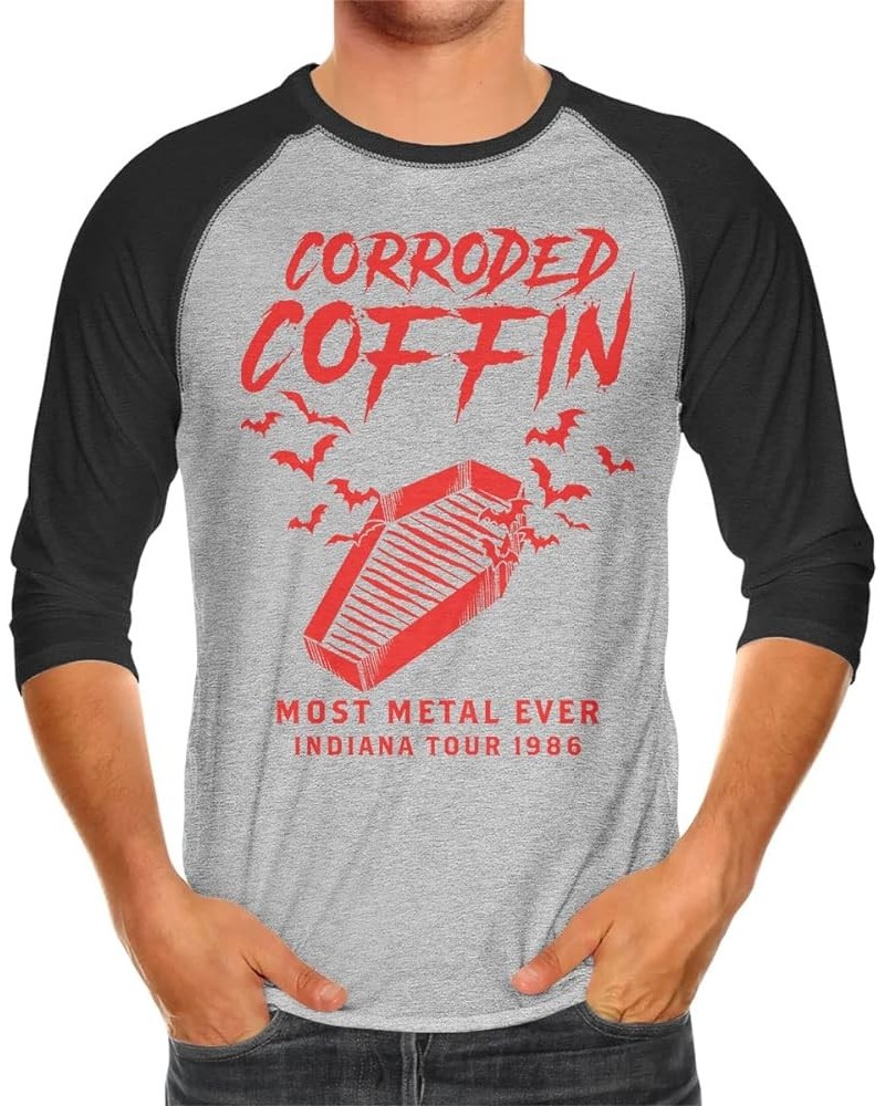 Corroded Coffin - Most Metal Ever Tour 1986 Unisex 3/4 Raglan Shirt Heather / Black $9.66 T-Shirts