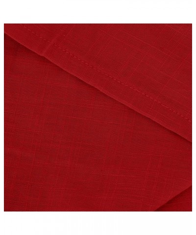 Linen Shirts for Women Button Down Tshirt Dressy Casual Gauze Blouses Comfy Lightweight Long Sleeve Shirts Fall Tops Red $5.4...