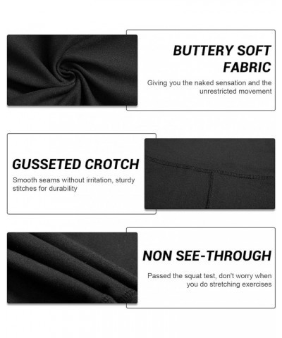 High Waisted Leggings for Women - Soft Opaque Slim Tummy Control Printed Pants for Running Cycling Yoga P-plum Purple $12.68 ...