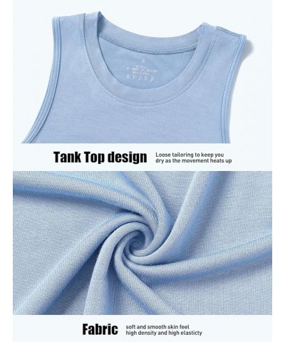 4-Pack Women's Cropped Workout Tank Tops High Neck Sleeveless Athletic Flowy Muscle Crop Tank Gym Shirts Black/White/Gray/Blu...
