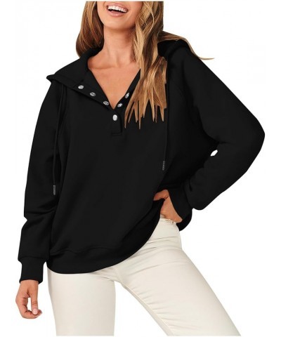 Womens Oversized Sweatshirts Fleece Solid/Print Long Sleeve Shirts Pullover Fall Clothes Casual Loose Blouse 02-black $10.00 ...