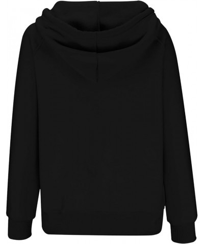 Womens Oversized Sweatshirts Fleece Solid/Print Long Sleeve Shirts Pullover Fall Clothes Casual Loose Blouse 02-black $10.00 ...