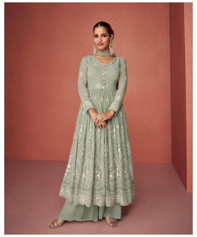 Special Occasion Wear Pakistani Stylish Fashion Salwar Kameez Sharara Palazzo Suits Choice-2 $51.45 Suits