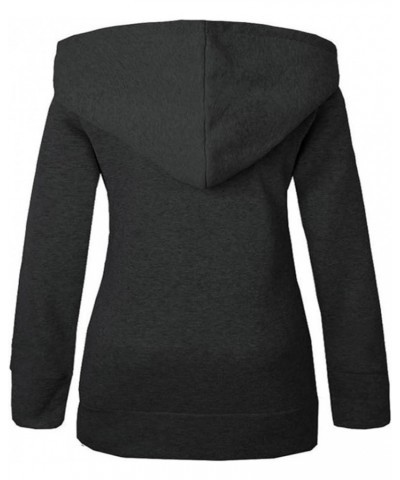 Womens Warm Faux Coat Jacket Hooded Jackets Winter Leopard Long Sleeve Outerwear Work Office Blazers Small Dark Gray_0 $13.55...