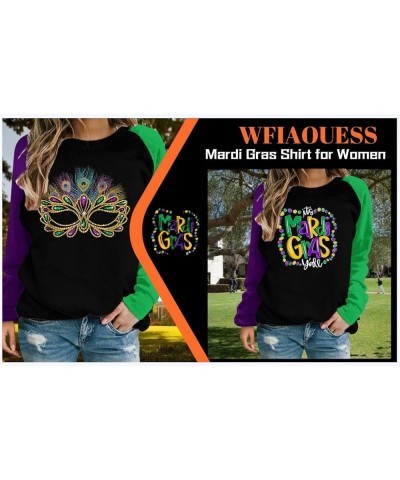 Mardi Gras Sweatshirt for Women,Mardi Gras Outfit for Women,New Orleans Hoodie Mardi Gras Day Shirt 9 $9.70 Hoodies & Sweatsh...