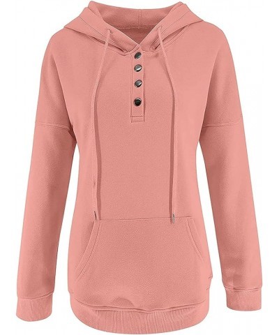 Women's Oversized Sweatshirt Button Down Hoodies for Women Long Sleeve Pullover Drawstring Y2k Hoodie Sweater A1 $13.46 Hoodi...