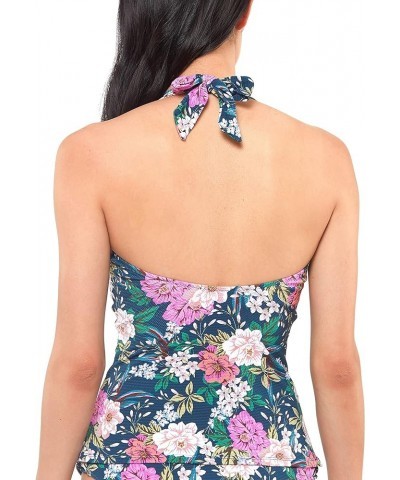 Women's Standard Mix & Match Floral Bikini Swimsuit Separates (Top & Bottom) Navy Multi Tankini $16.80 Swimsuits