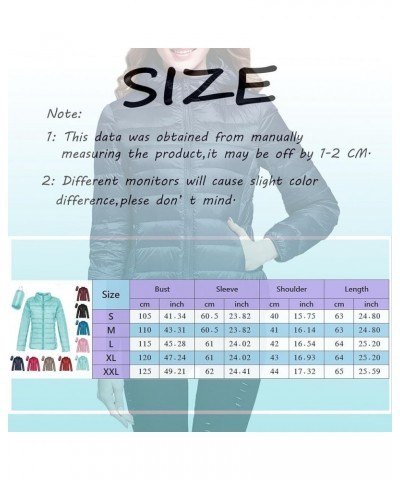 Lightweight Packable Hooded Puffer Jacket Womens Quilted Winter Down Coat Full-Zip Ski Jacket Coat Trech Coat Pea Coats D - B...