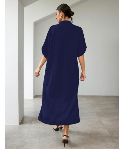 Kaftan Dresses for Women Bathing Suit Cover Ups Plus Size Caftan Beachwear G-navy $15.84 Swimsuits
