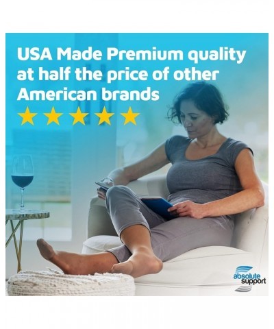 (3 Pairs) Made in USA - Sheer Compression Socks for Women Circulation 15-20mmHg Natural $22.11 Socks