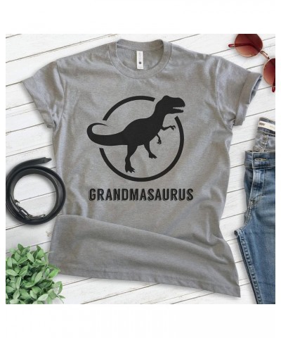 Grandmasaurus T-Shirt, Unisex Women's Shirt, Grandma Shirt, Grandmother Shirt, Dinosaur Shirt Dark Heather Gray $13.91 Tops
