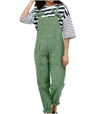 Overalls for Women Loose Fit Winter Warm Jumpsuits With Pockets Casual Plus Size Jumpsuit Wide Leg Party Rompers 02 Green $10...