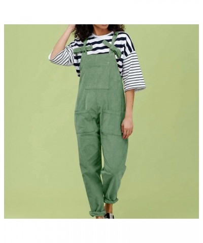 Overalls for Women Loose Fit Winter Warm Jumpsuits With Pockets Casual Plus Size Jumpsuit Wide Leg Party Rompers 02 Green $10...