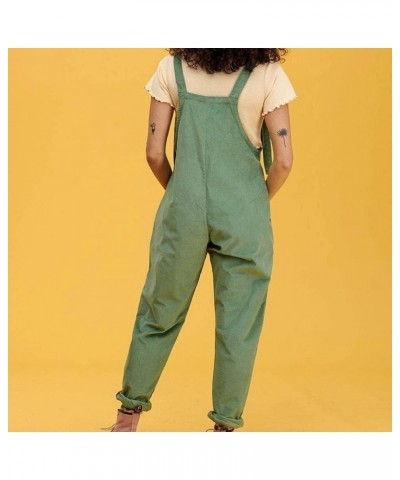 Overalls for Women Loose Fit Winter Warm Jumpsuits With Pockets Casual Plus Size Jumpsuit Wide Leg Party Rompers 02 Green $10...