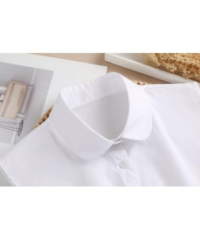 Dickey Collar, Detachable Fake Collars Faux Half-Shirt Insert for Women Girlls Ladies Dresses Blouse Sweater Round $10.58 Tops