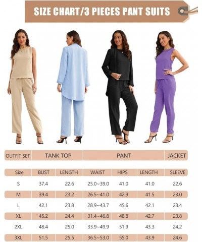 Womens 3 Piece Elegant Evening Pant Suits Mother of The Groom Bride Wedding Formal Outfits Sets Light Blue $39.60 Suits