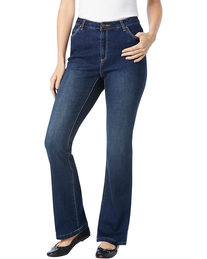 Women's Plus Size Comfort Curve Bootcut Jean Dark Sanded Wash $27.67 Jeans