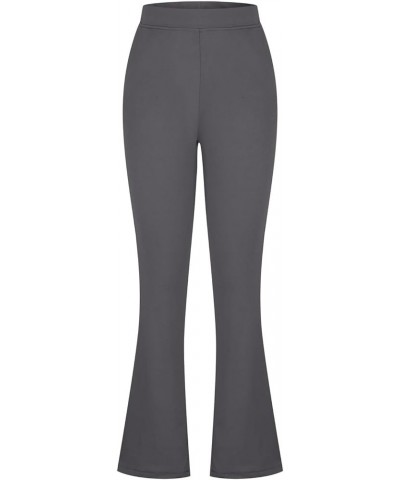 Women's Office Pants Flare Trousers Casual High Waisted Slim Fit Solid Comfy Work Pants Business Formal Dressy Pants A02_gray...