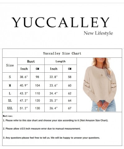 Women's Lace Long Sleeve Tops Casual Round Neck Pullover Loose Fit T-Shirts Black $10.98 T-Shirts