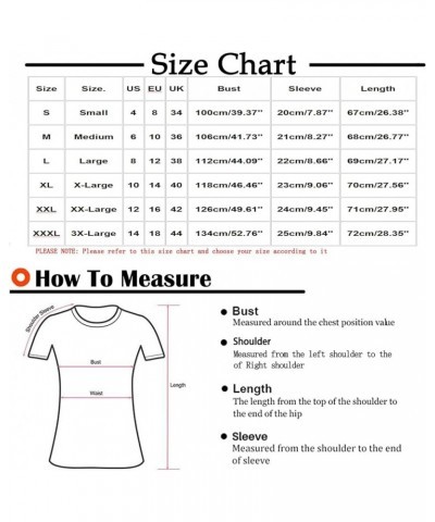 Summer Tops for Women 2023 Novelty Turtle Starfish Printed Graphic Shirts V Neck Short Sleeve Beach Blouses 05navy $5.27 Blouses