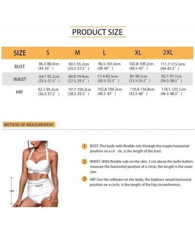 Women Two Piece Bikini Set Swimsuit Halter Ruched High Waist Bikini with Bottom Green Leaves $15.75 Swimsuits