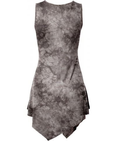 Women's Sleeveless Comfy Tunic Tank Top with Various Hem - Plus Size Wt1065_brown $11.85 Tops
