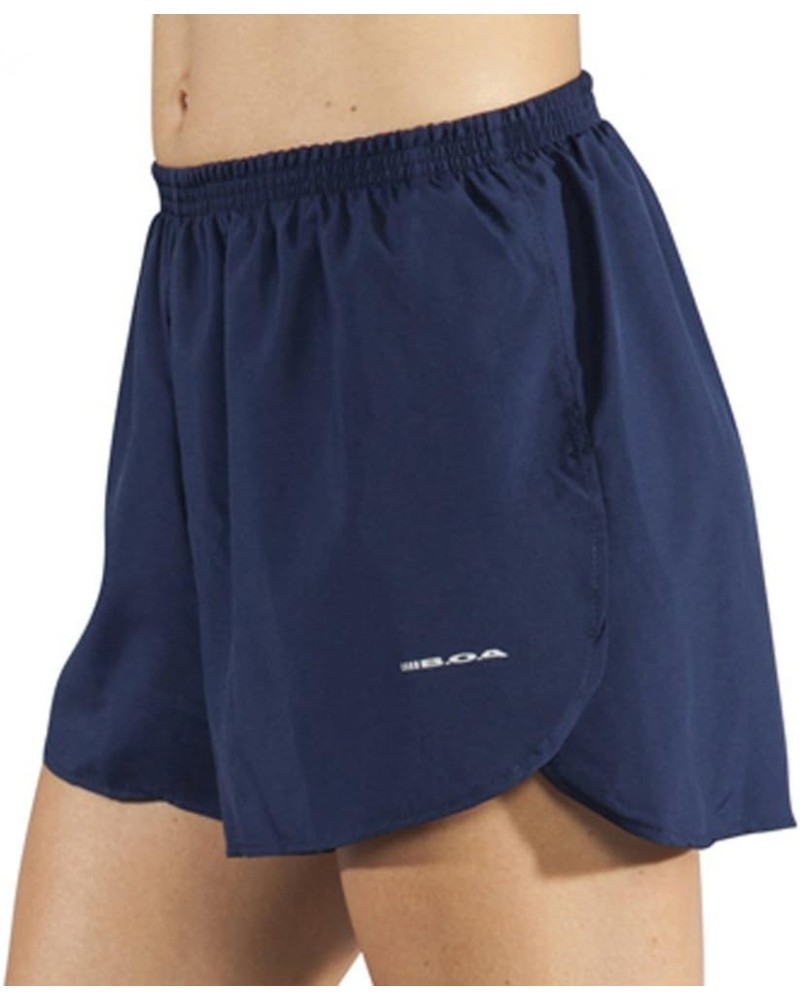 BOA Womens 1.5" Half Split Trainer Solid Running Short (1201B) Navy $23.22 Activewear